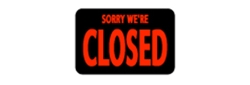 Sorry, we’re closed